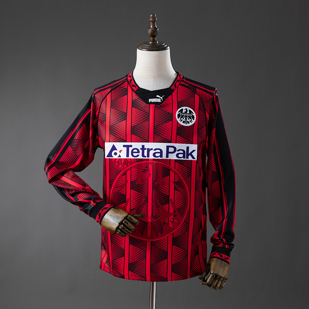 Frankfurt 95/96 Home Long-Sleeve Retro Jersey S-XXL 3