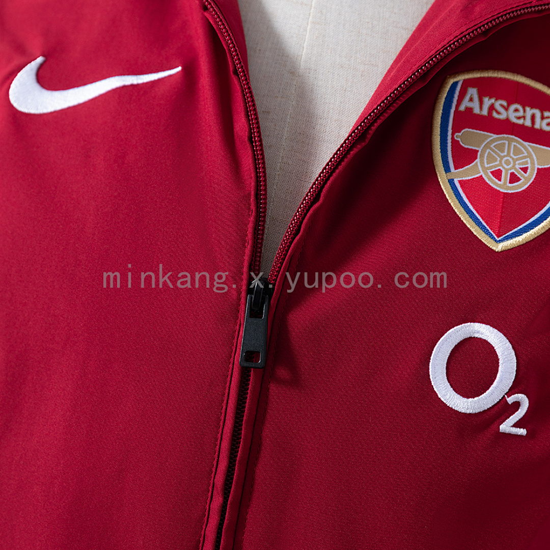 Arsenal 05/06 Windbreaker - Burgundy S-XXL 6