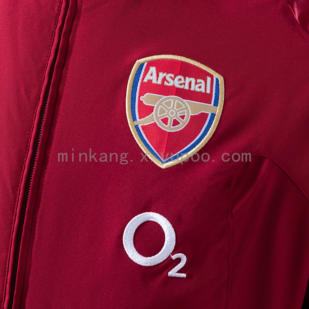Arsenal 05/06 Windbreaker - Burgundy S-XXL 8