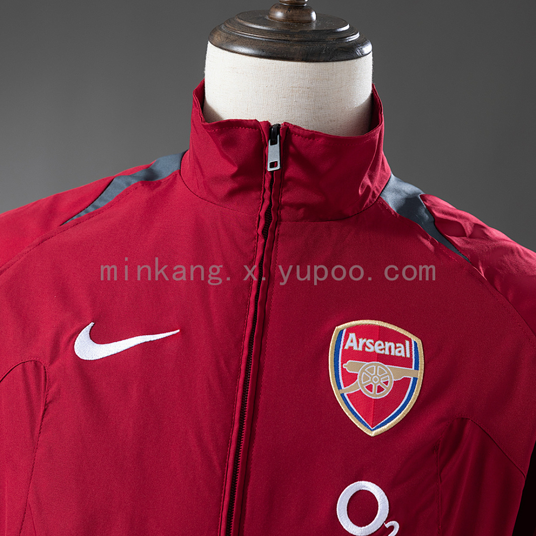 Arsenal 05/06 Windbreaker - Burgundy S-XXL 9