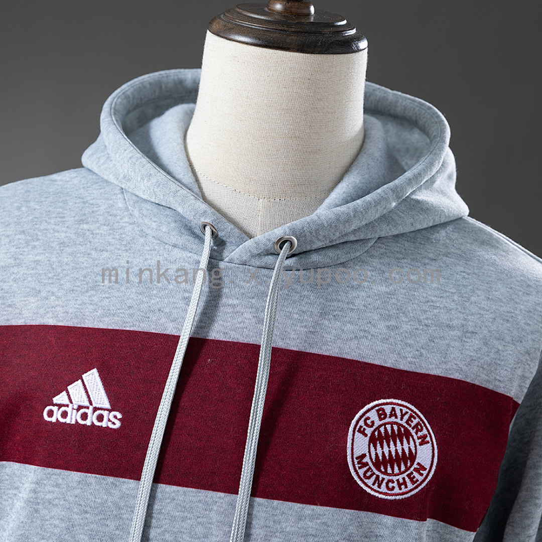 Bayern Munich 14/15 Hooded Sweatshirt - Grey S-XXL 10