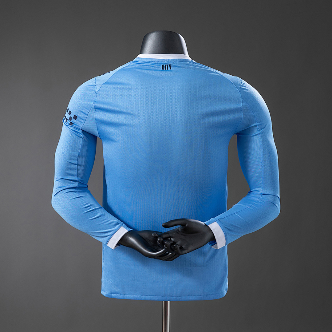 Manchester City 25/26 Home Long-Sleeve Player Version Jerseys S-3XL 3
