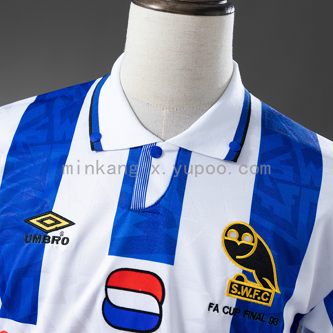 Sheffield Wednesday 92/93 Home Retro Jersey S-XXL 9