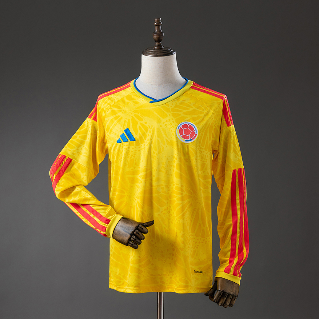Colombia 2026 Home Long-Sleeve Jersey S-4XL 3