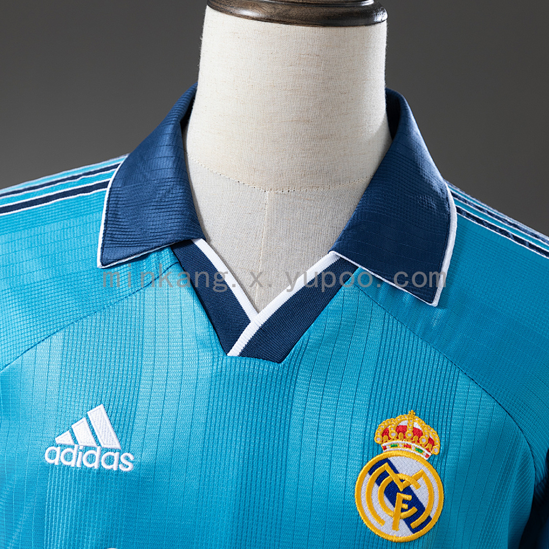 Real Madrid 99/00 Third Away Long-Sleeved Retro Jersey S-XXL 10