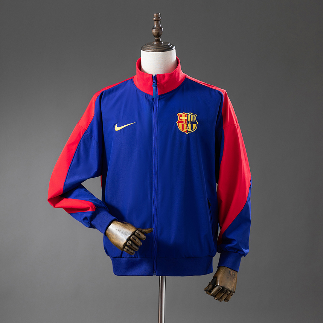 Barcelona Windbreaker - Deep Royal Blue & Noble Red S-XXL 2