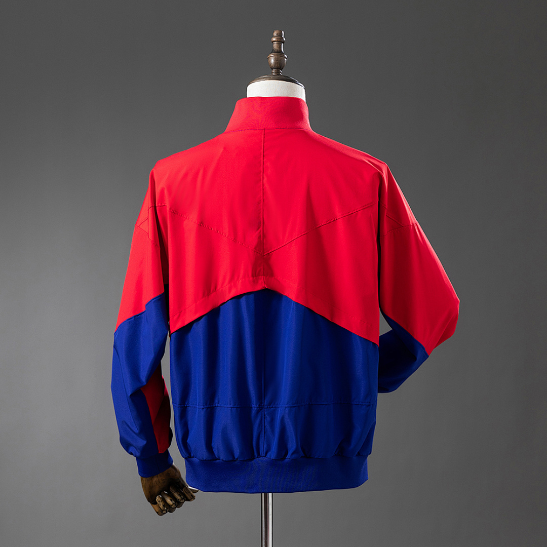 Barcelona Windbreaker - Deep Royal Blue & Noble Red S-XXL 3