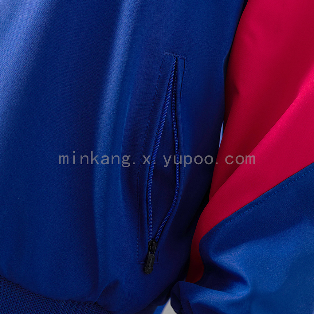 Barcelona Windbreaker - Deep Royal Blue & Noble Red S-XXL 4