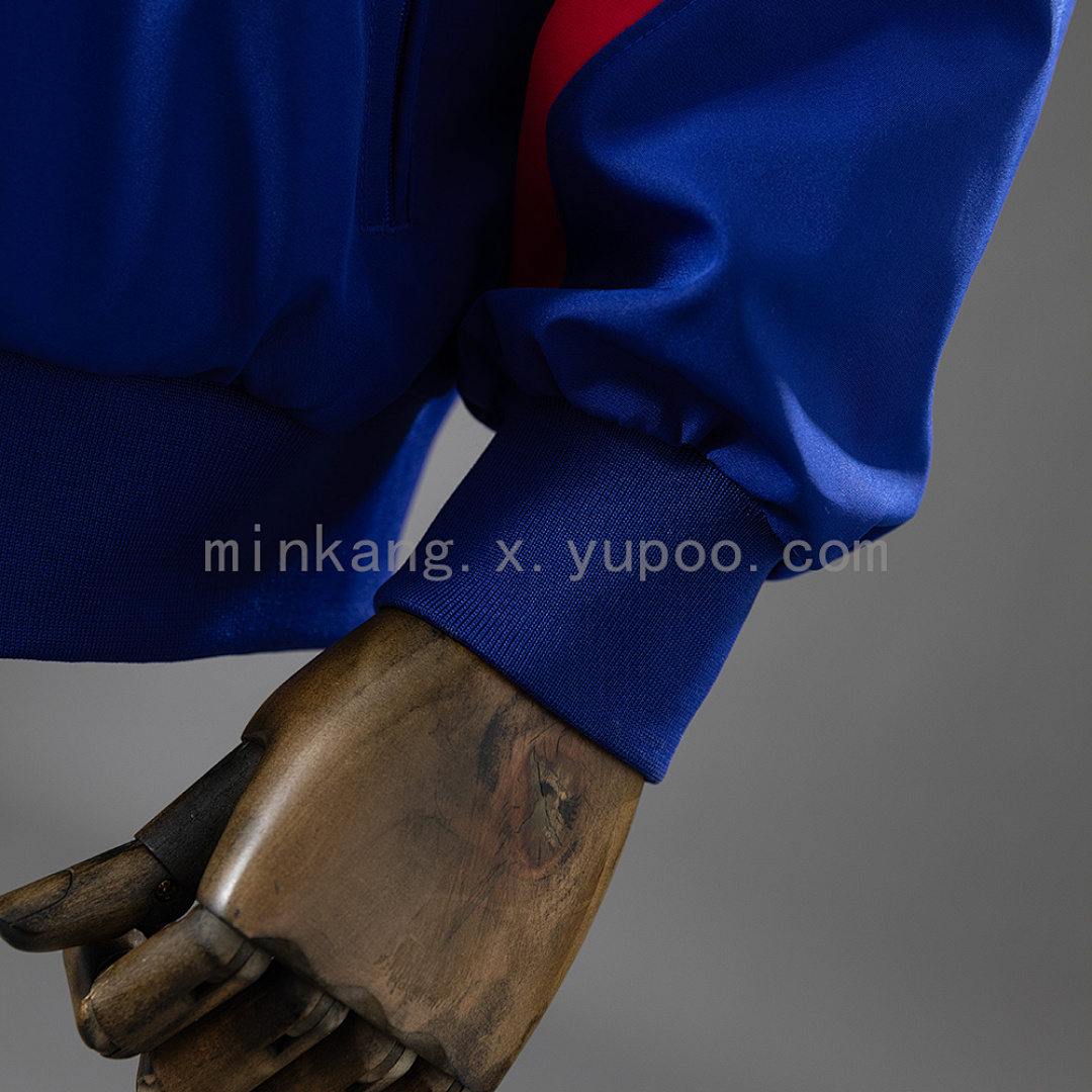 Barcelona Windbreaker - Deep Royal Blue & Noble Red S-XXL 5