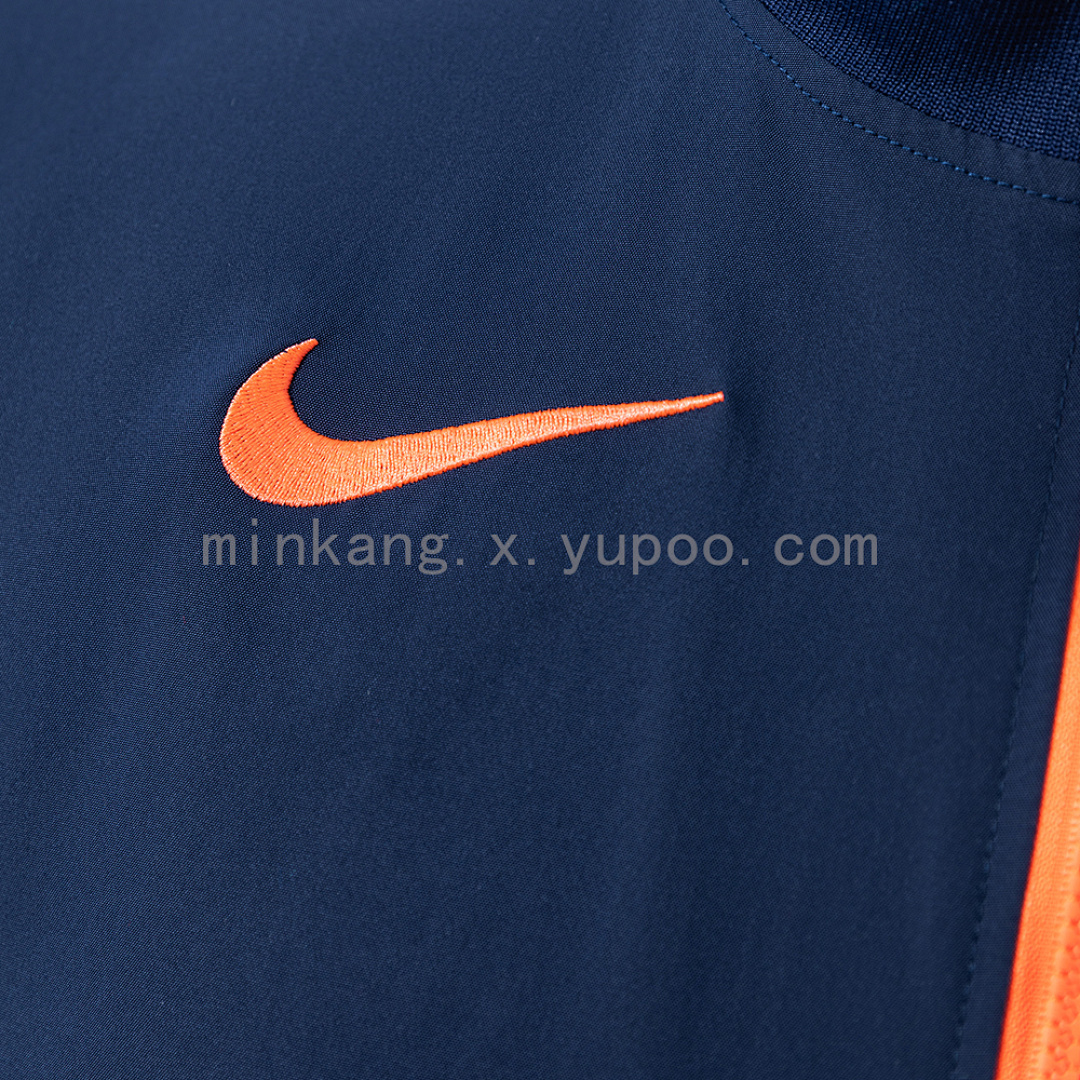 Barcelona Windbreaker - Navy Blue & Orange S-XXL 7