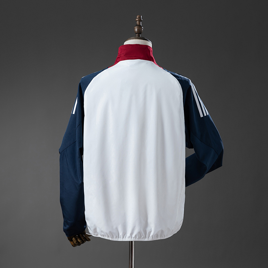 M-U Windbreaker - White & Navy Blue S-XXL 3
