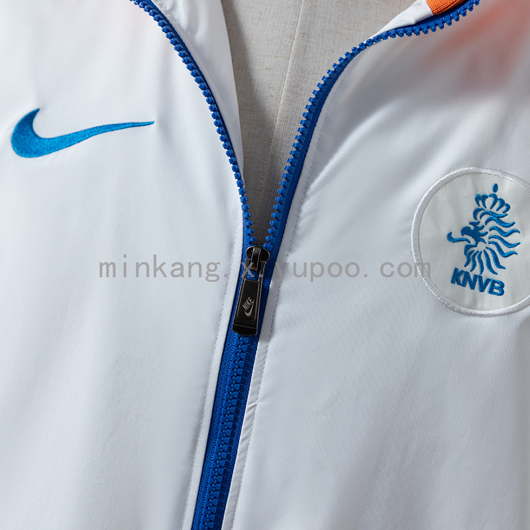 Netherlands 10/11 Windbreaker - White S-XXL 6
