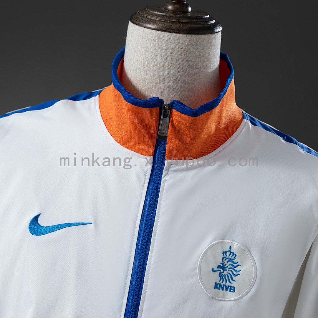Netherlands 10/11 Windbreaker - White S-XXL 9