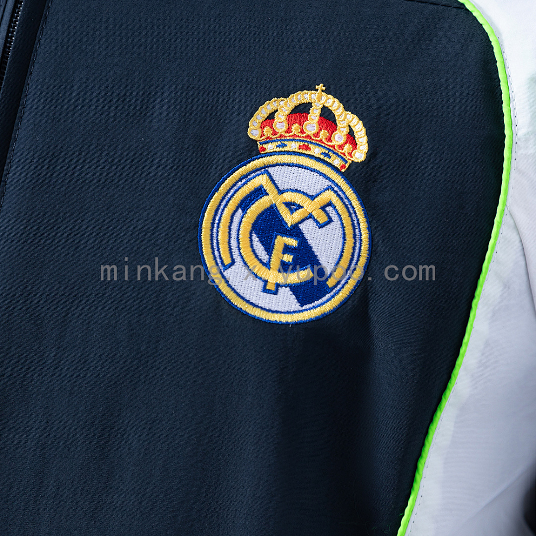 Real Madrid Windbreaker - Navy Blue & White S-XXL 8