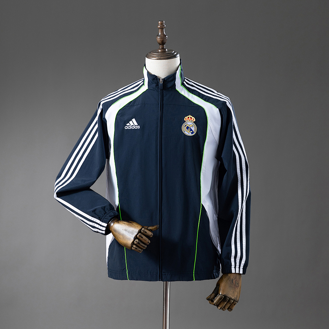 Real Madrid Windbreaker - Navy Blue & White S-XXL