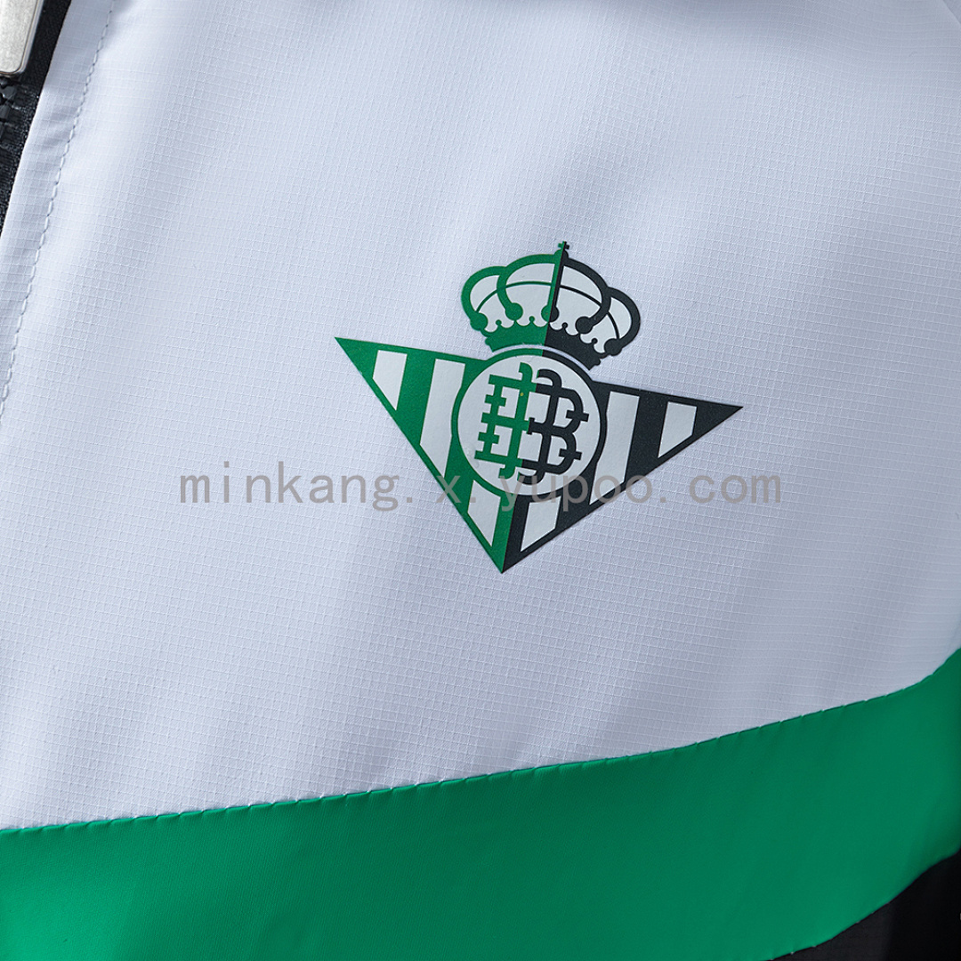 Real Betis Windbreaker - Fern Green & White & Black S-XXL 8