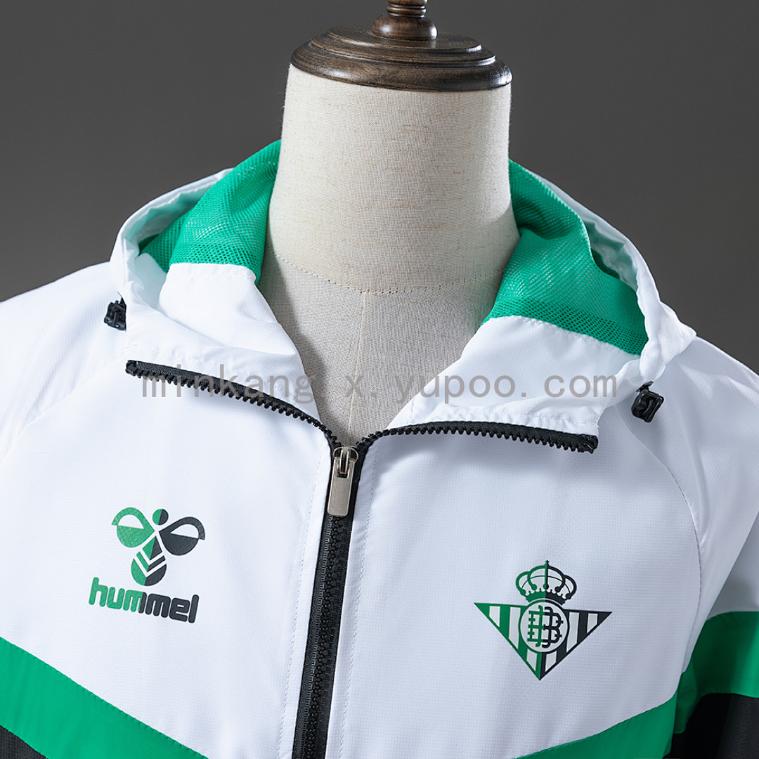 Real Betis Windbreaker - Fern Green & White & Black S-XXL 9