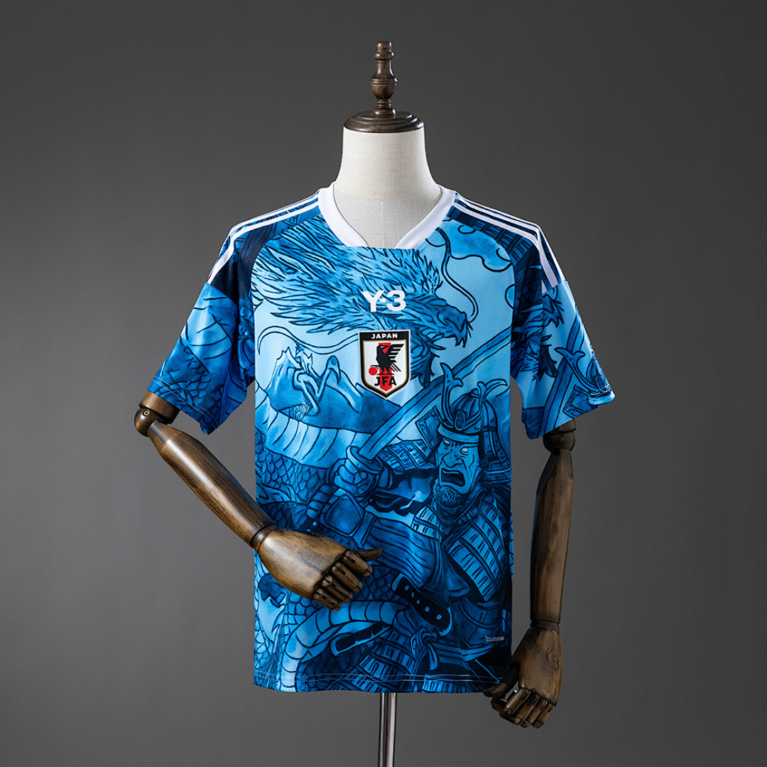 Japan 25/26 Samurai and Blue Dragon Pattern Jersey S-XXL 2