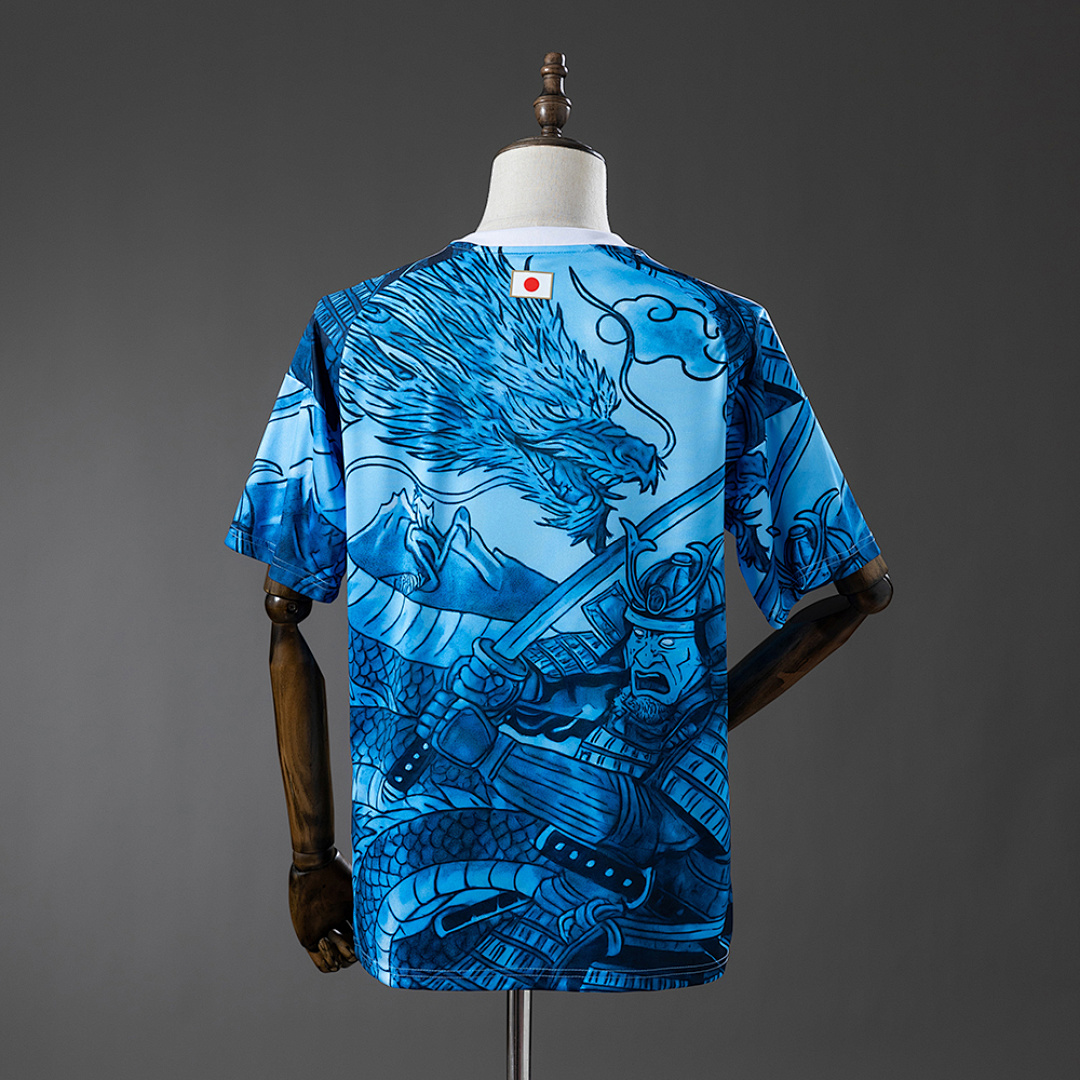 Japan 25/26 Samurai and Blue Dragon Pattern Jersey S-XXL 3