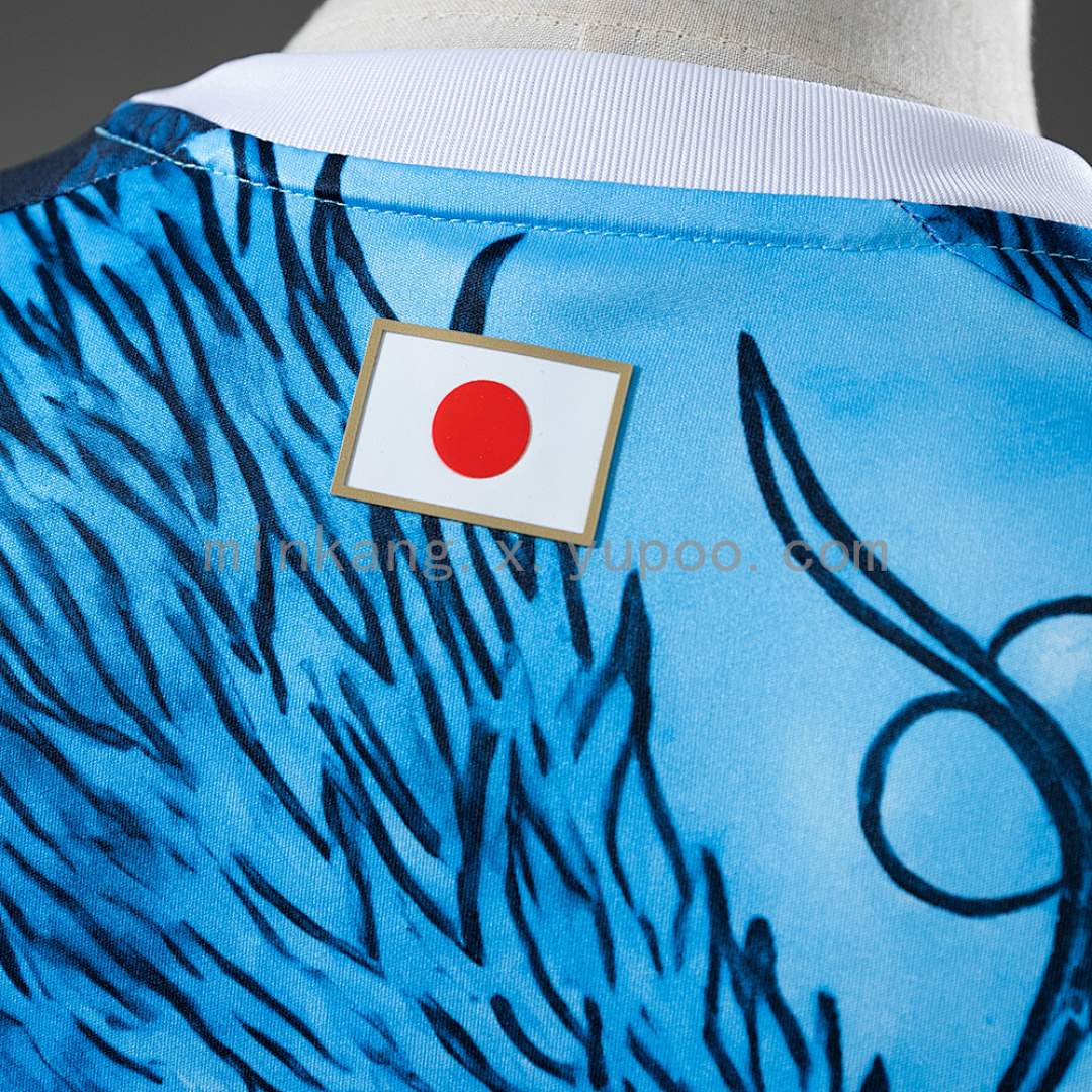 Japan 25/26 Samurai and Blue Dragon Pattern Jersey S-XXL 4
