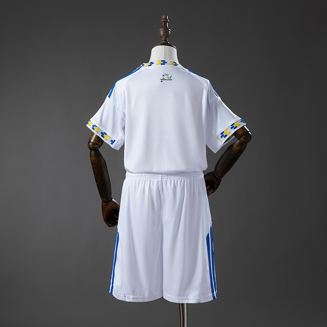 Leeds United 25/26 Home Kids Kit Jersey Size 16-28 3