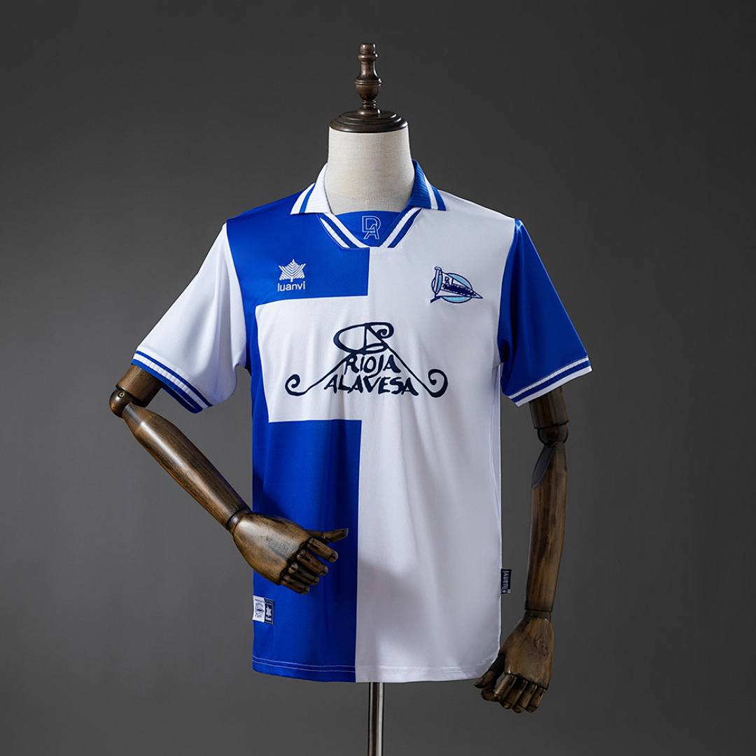 Deportivo Alavés 00/01 Home Retro Jersey S-XXL 2