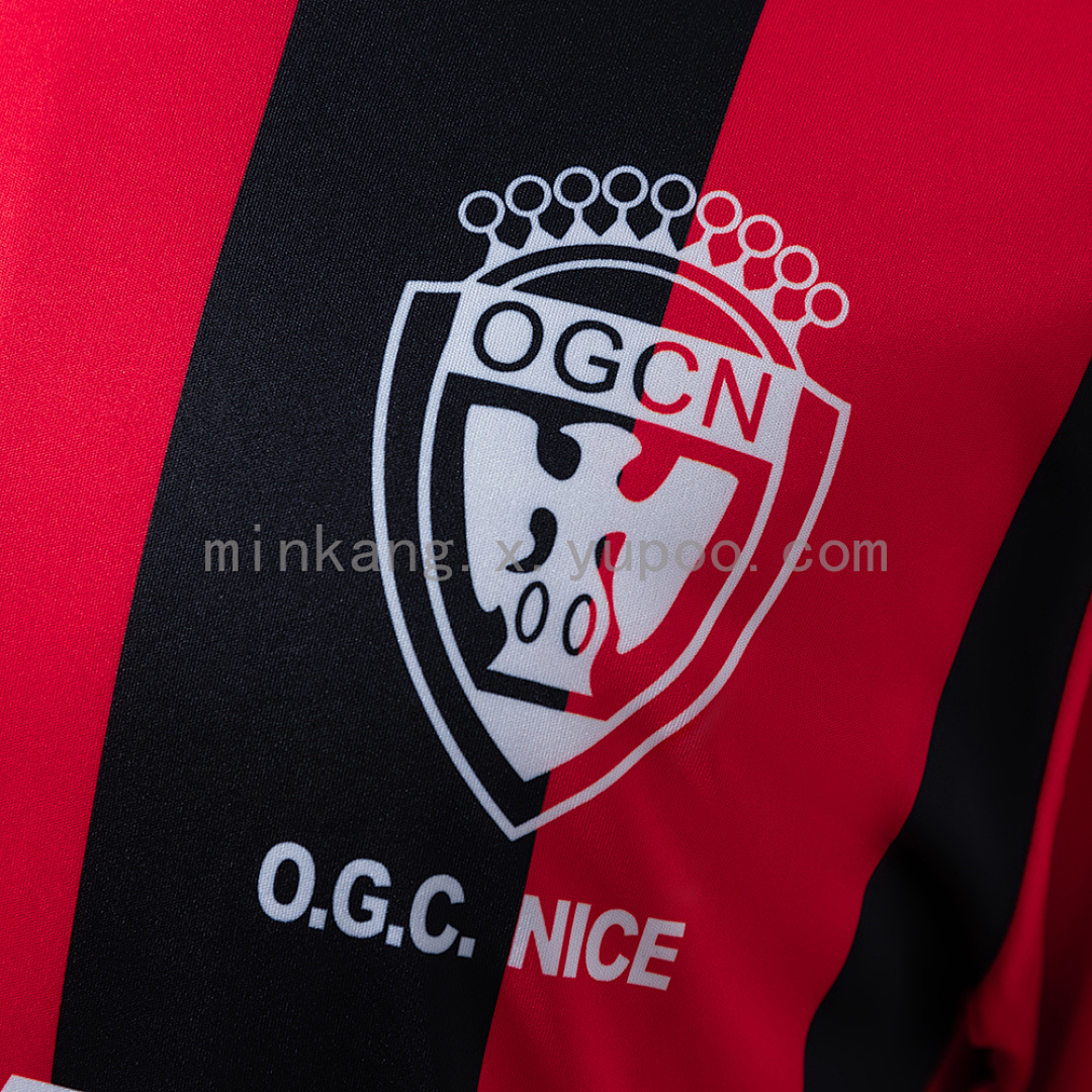 OGC Nice 77/78 Home Long-Sleeve Retro Jersey S-XXL 6