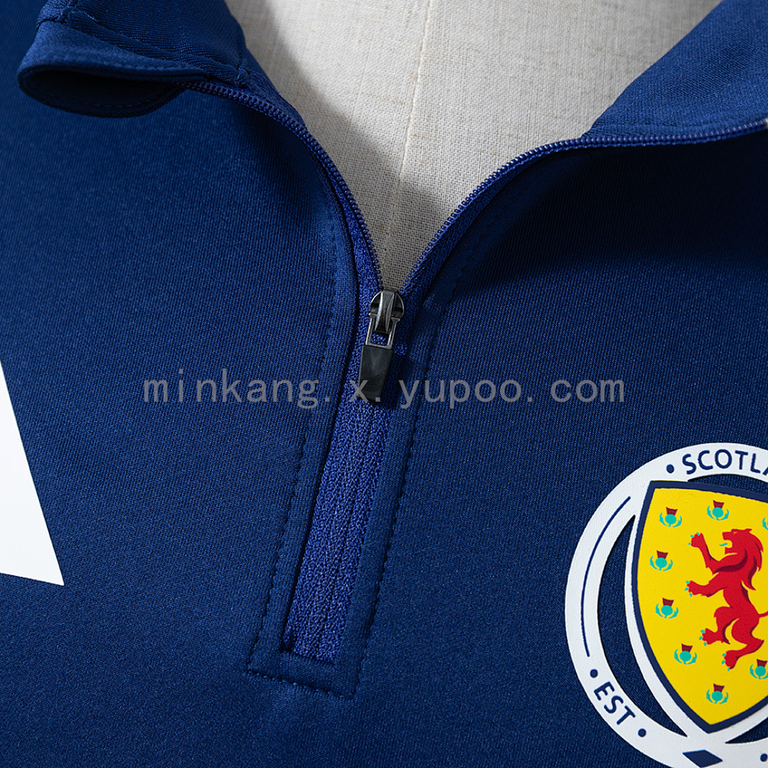 Scotland 2026 Training Top Navy Blue & Fluorescent Green S-XXL 7