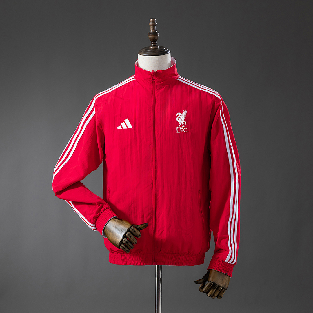 LFC Reversible Jacket Windbreaker - Red & White S-XXL 2