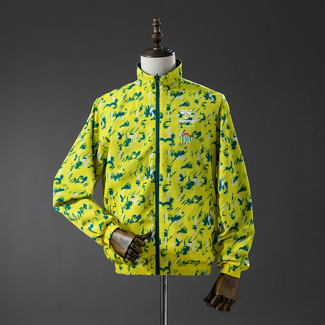 Real Betis Reversible Jacket Windbreaker - Green & Yellow S-XXL 2