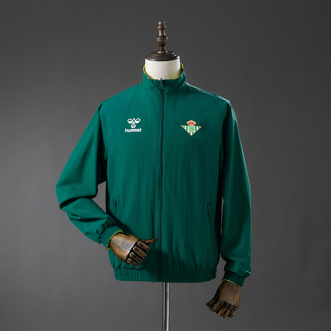 Real Betis Reversible Jacket Windbreaker - Green & Yellow S-XXL 3