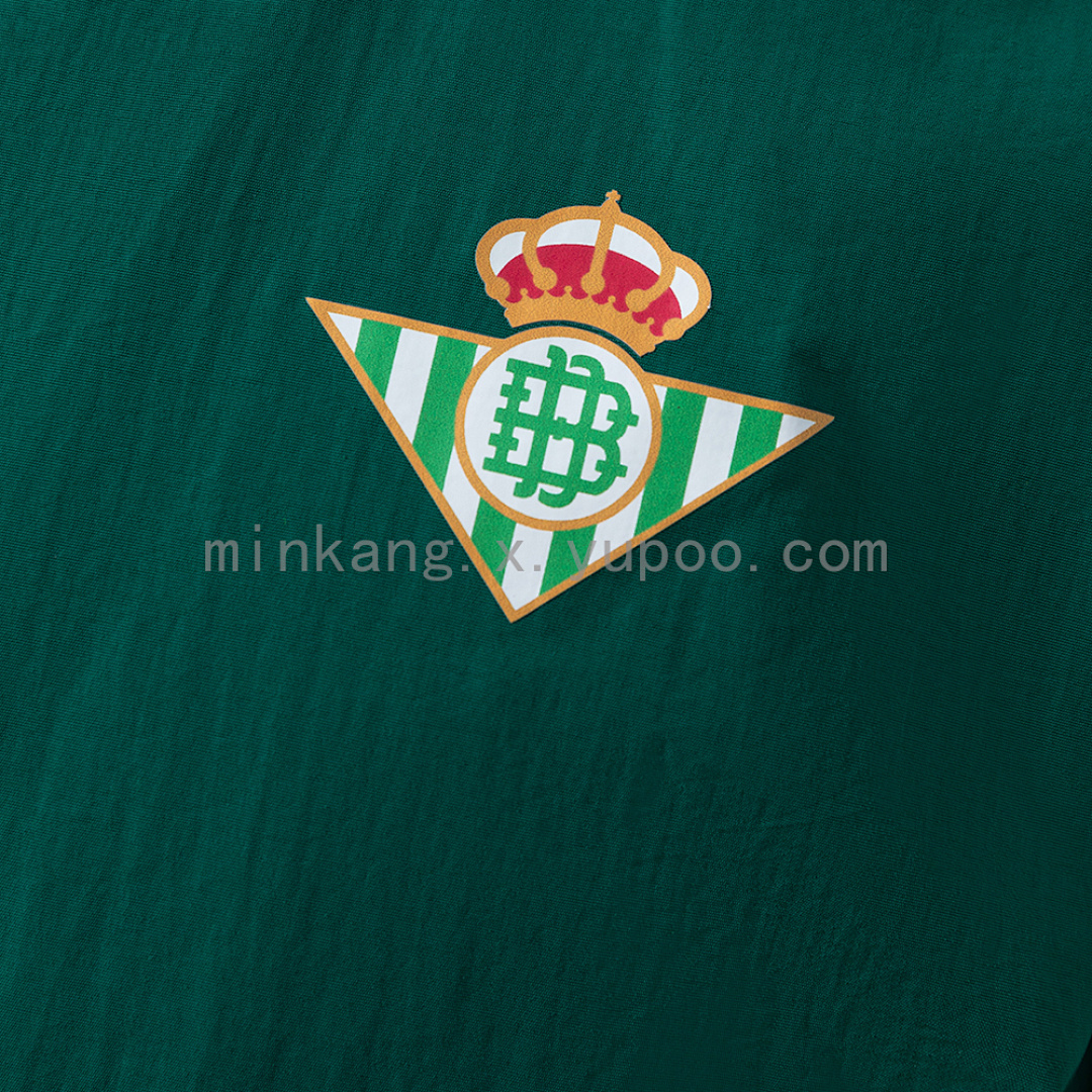 Real Betis Reversible Jacket Windbreaker - Green & Yellow S-XXL 10