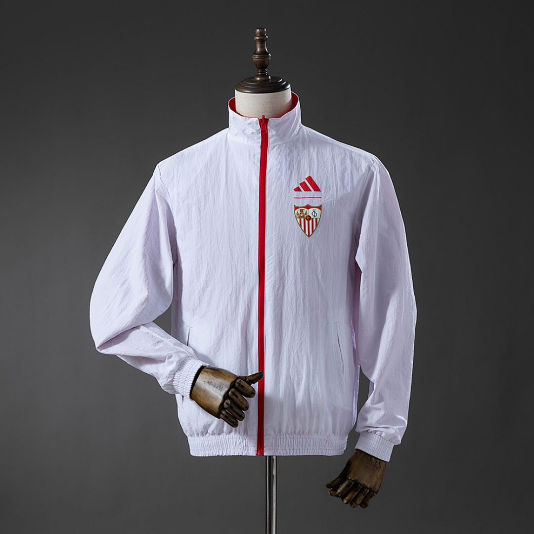 Sevilla Reversible Jacket Windbreaker - Red & White S-XXL 2