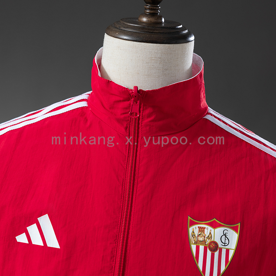 Sevilla Reversible Jacket Windbreaker - Red & White S-XXL 11
