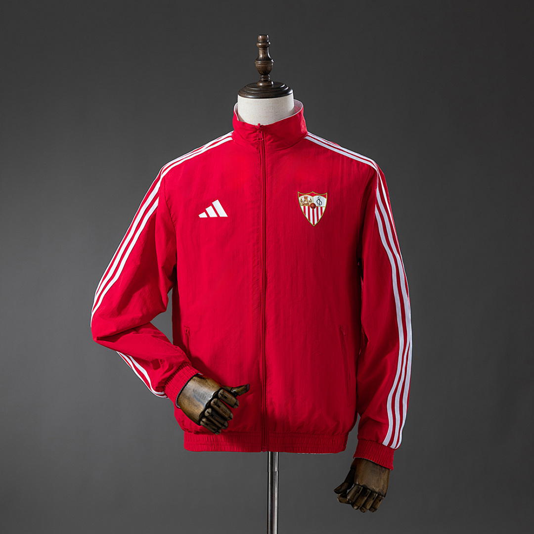Sevilla Reversible Jacket Windbreaker - Red & White S-XXL 3