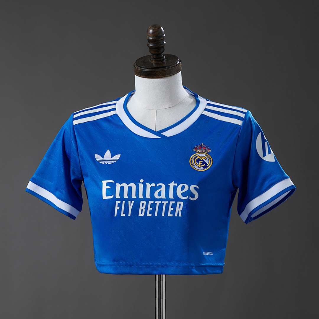 Real Madrid 25/26 Third Away Women's crop top style S-XXL 2