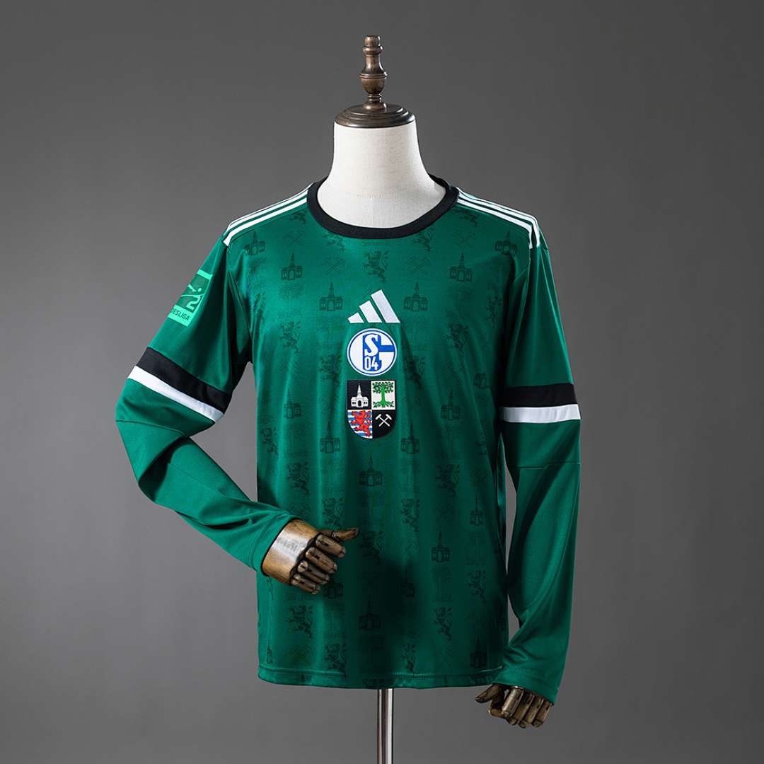 Schalke 04 25/26 Commemorative Edition - Green Long-Sleeve Jersey S-XXL 2