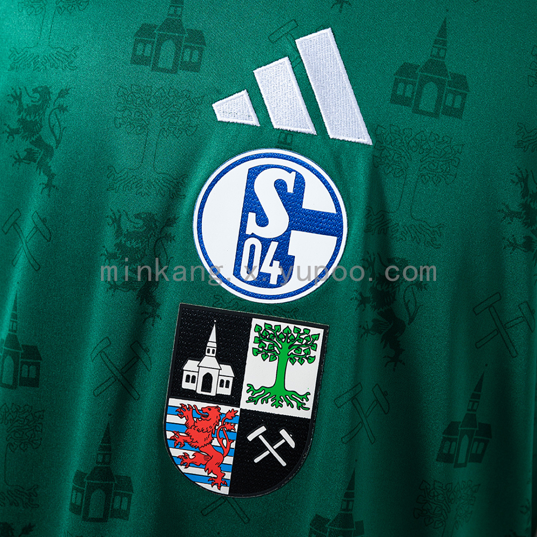 Schalke 04 25/26 Commemorative Edition - Green Long-Sleeve Jersey S-XXL 7