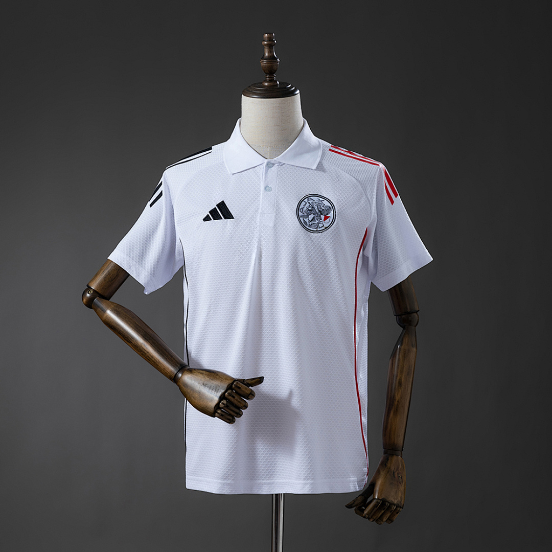 Ajax 25/26 POLO - White S-XXL 2