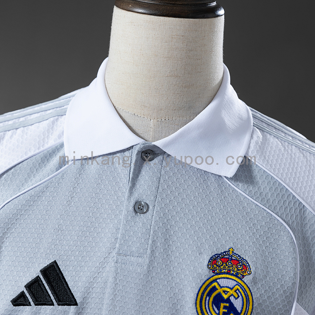 Real Madrid 25/26 POLO - Grey & White S-XXL 7