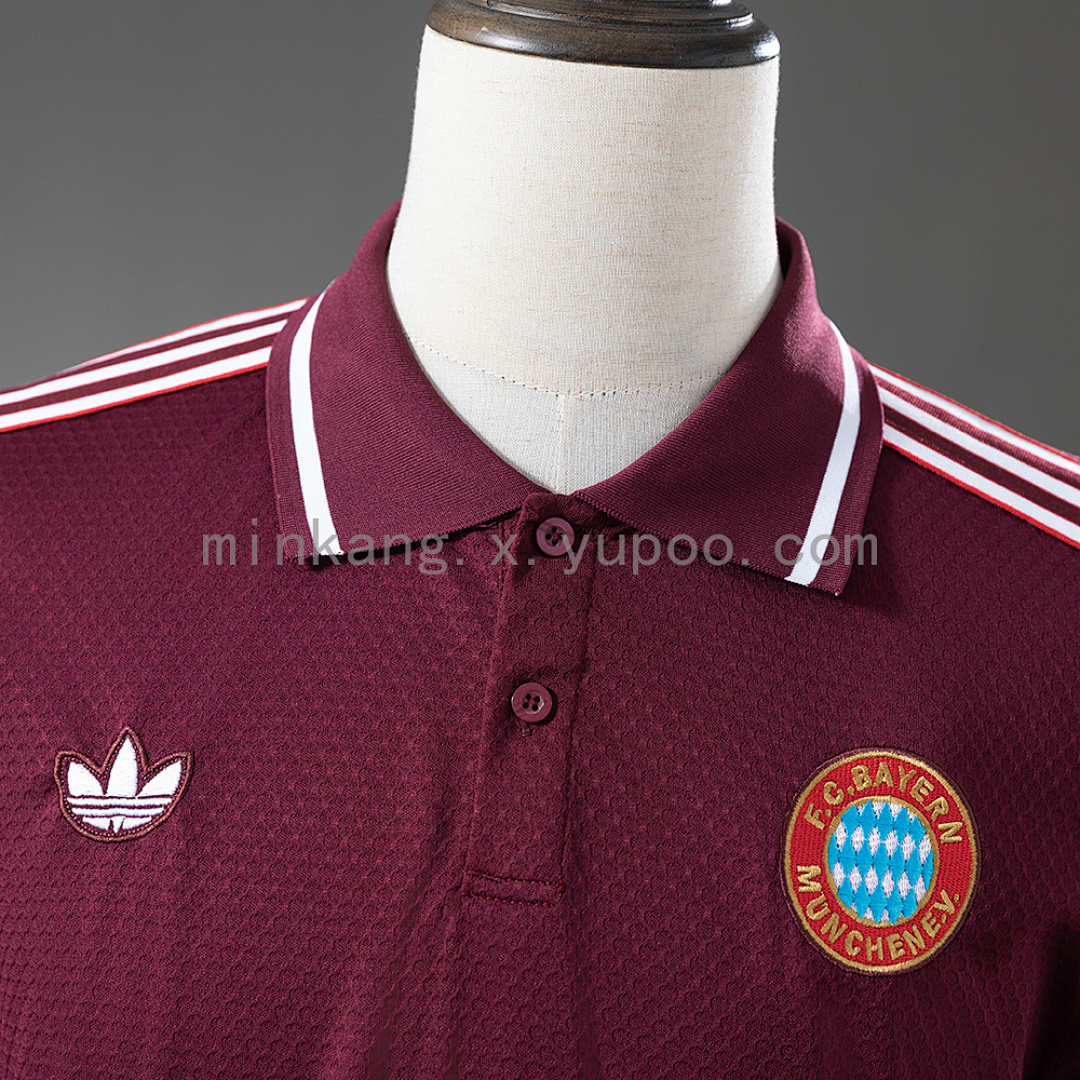 Bayern Munich 25/26 POLO - Maroon S-XXL 7