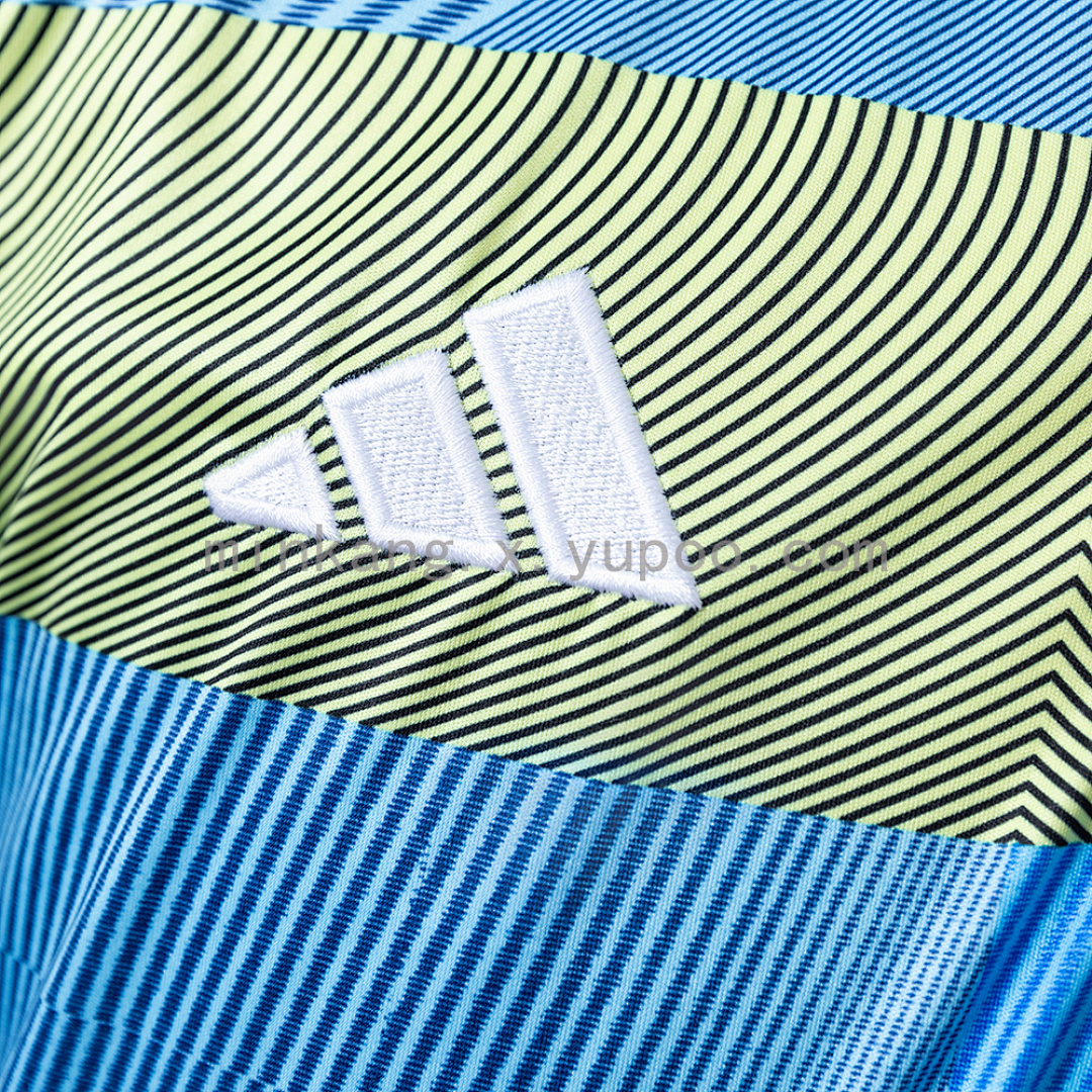 Real Madrid 25/26 POLO - Green Striped Tray S-XXL 5