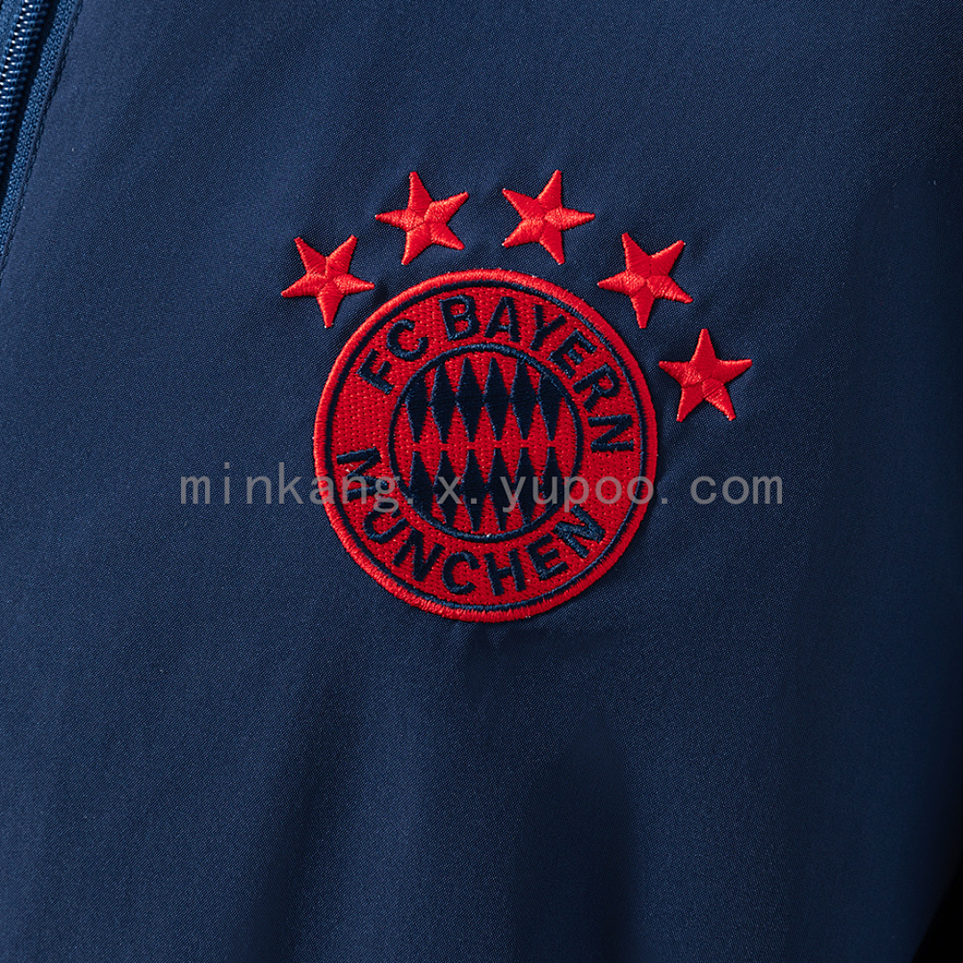 Bayern Munich 25/26 Reversible Jacket Windbreaker - Navy Blue S-3XL 11