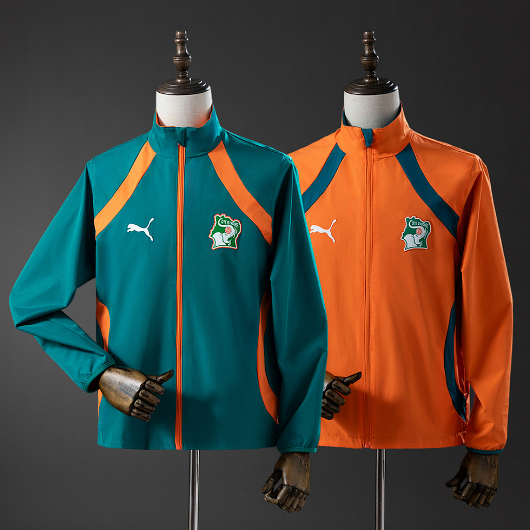 Ivory Coast 2026 Reversible Jacket Windbreaker - Green & Orange S-3XL 4