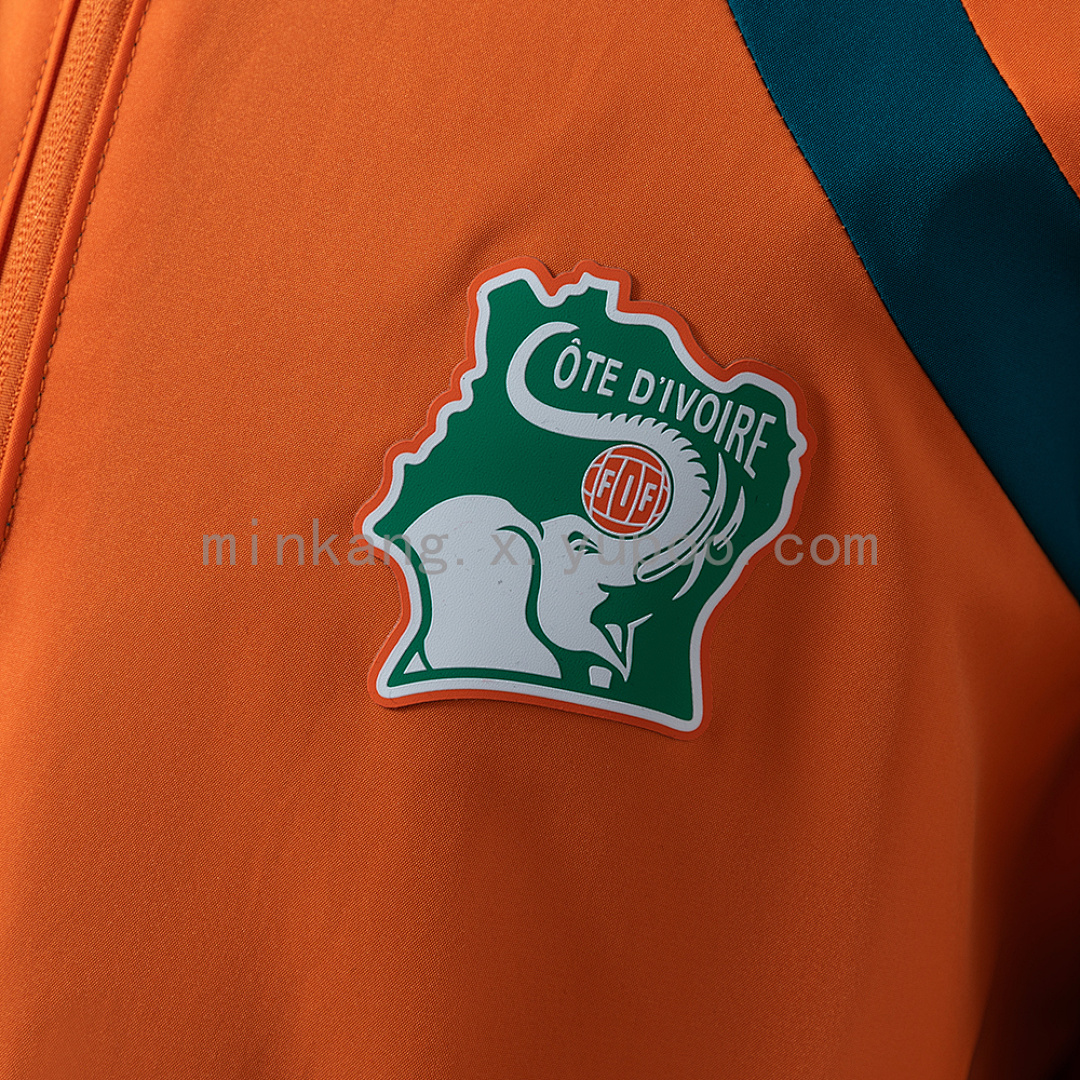 Ivory Coast 2026 Reversible Jacket Windbreaker - Green & Orange S-3XL 5