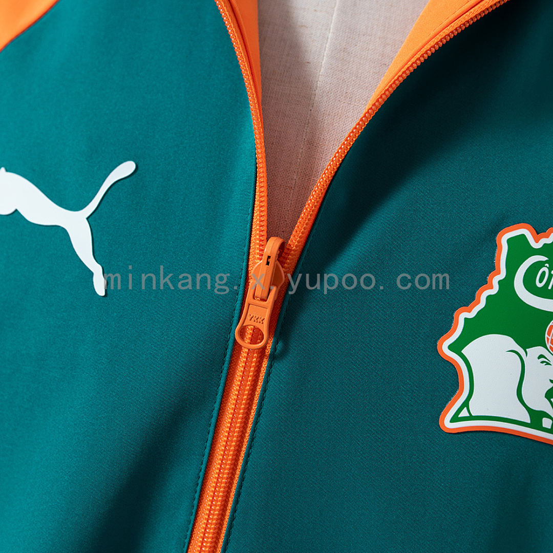 Ivory Coast 2026 Reversible Jacket Windbreaker - Green & Orange S-3XL 9