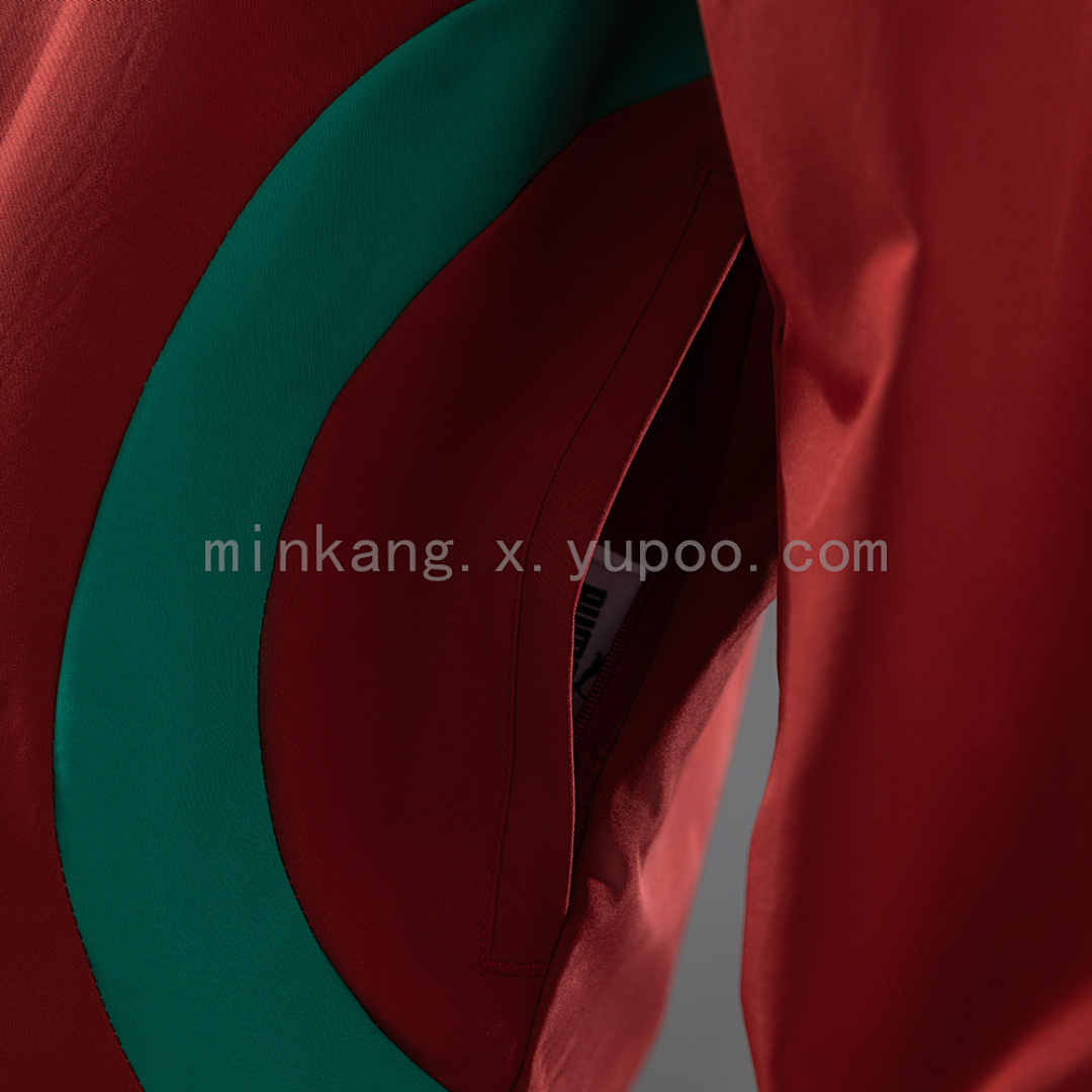Morocco 2026 Reversible Jacket Windbreaker - Red & Green S-3XL 7