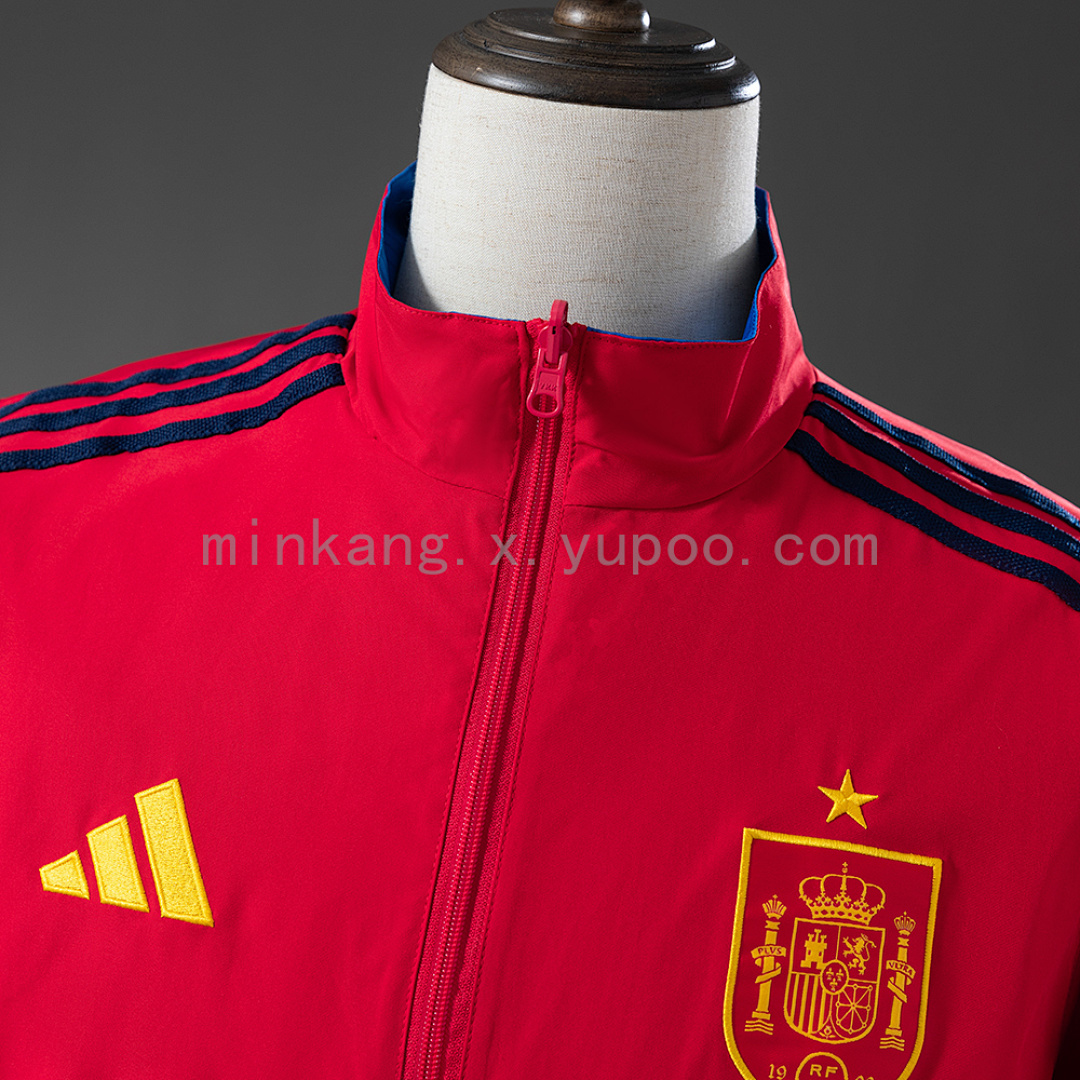Spain 2026 Reversible Jacket Windbreaker - Red & Blue S-3XL 12
