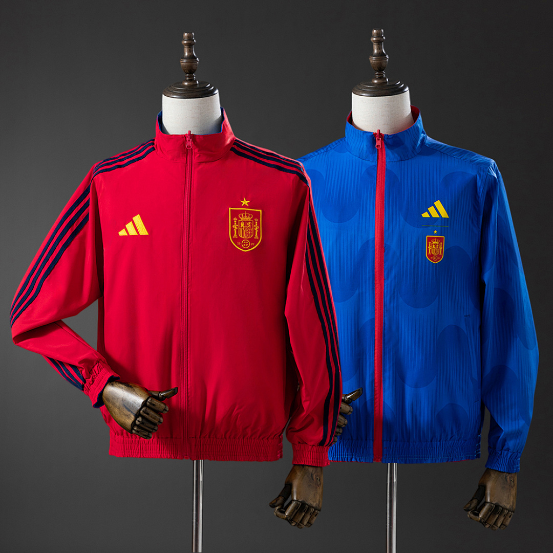 Spain 2026 Reversible Jacket Windbreaker - Red & Blue S-3XL 4