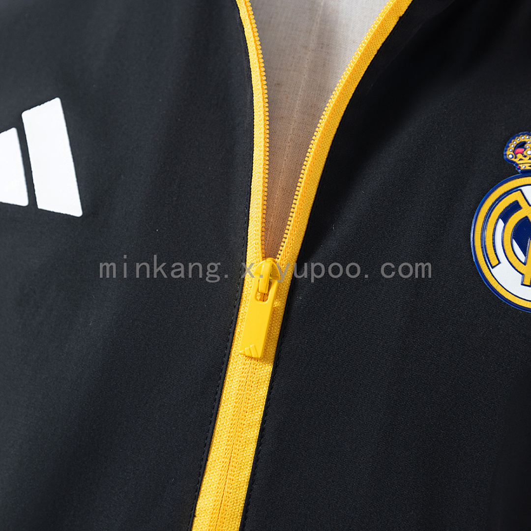 Real Madrid 25/26 Windbreaker - Black S-3XL 8